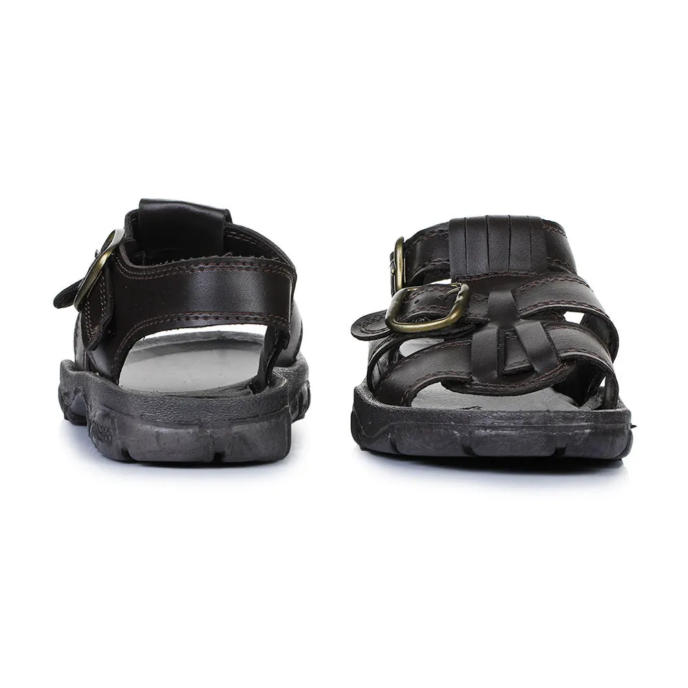 Coolers Casual (Brown) Sandals For Men SEMSON-N By Liberty Sandals Pop