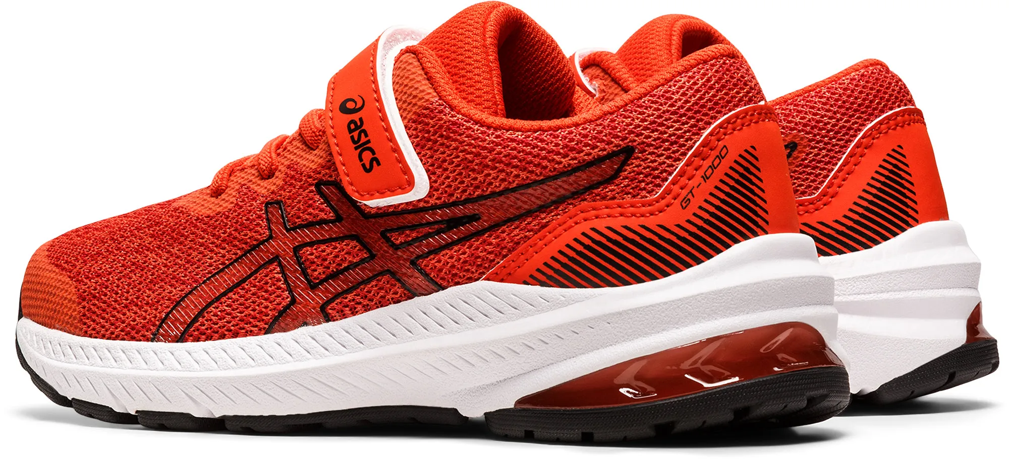 Asics Tennis Shoes Wide Feet Asics GT 1000 11 PS Junior Running Shoes - Red