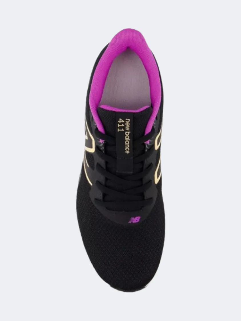 New Balance 411 Women Running Shoes Black/Purple New Balance Rain Clouds