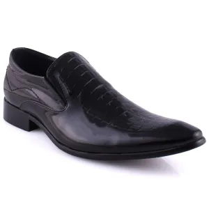 Flat Bridesmaid Shoes Mens CAMDEN  Snake Textured Slip-on Oxfords Shoes