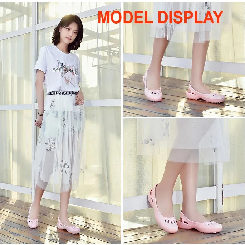 Flat Earth Shoes Crystal Anti Slip Hole Shoes