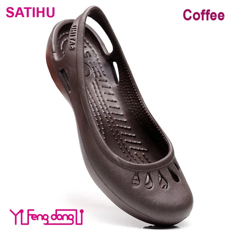 Type Of Running Shoes For Flat Feet Crystal Anti Slip Hole Shoes