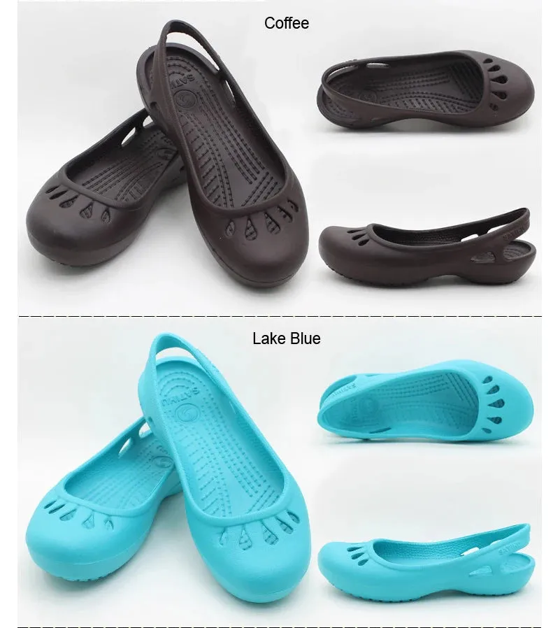 Slip On Walking Shoes For Feet Reviews Crystal Anti Slip Hole Shoes