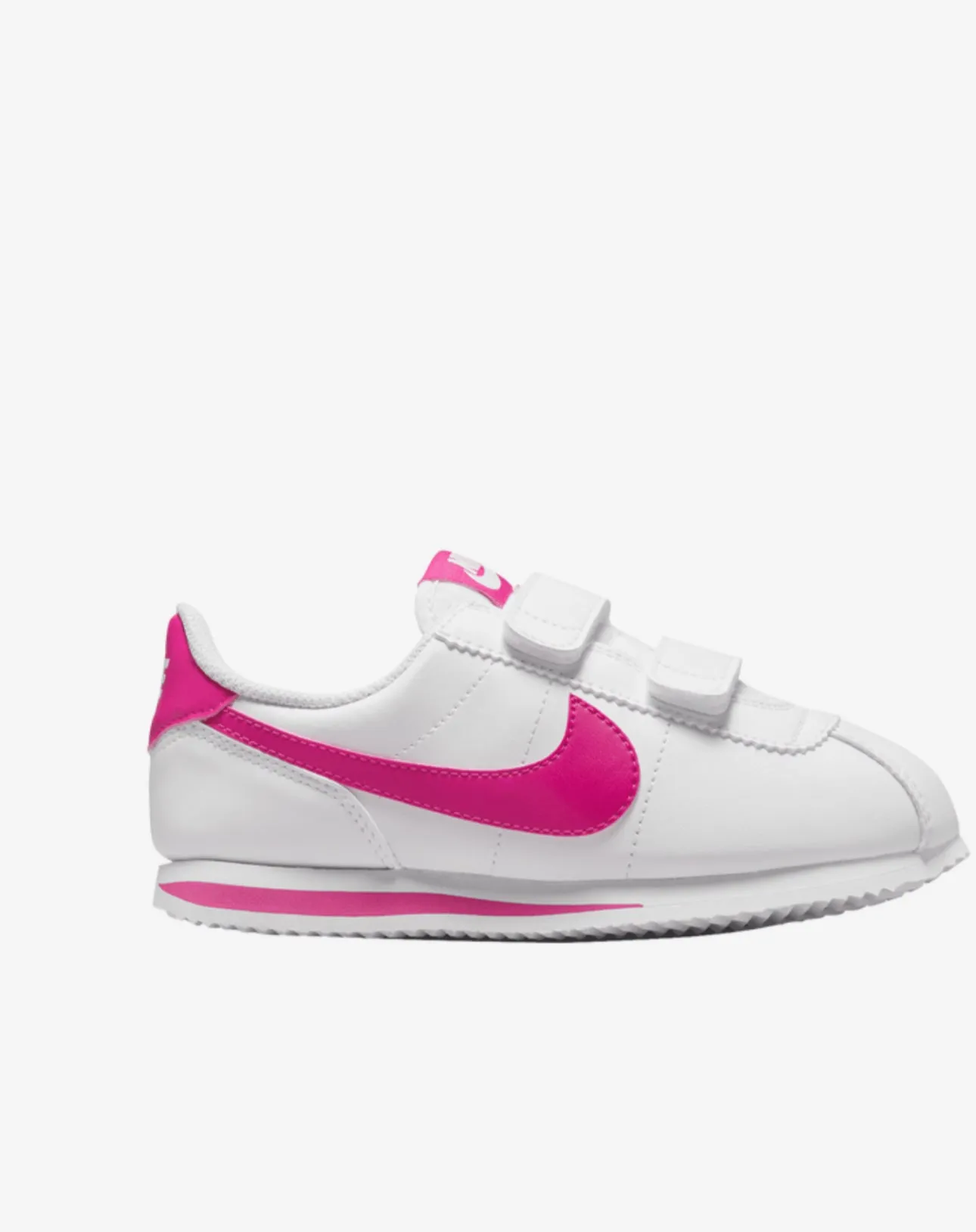 Kids Cortez White/Pink Asics Gel Preshot Golf Shoes