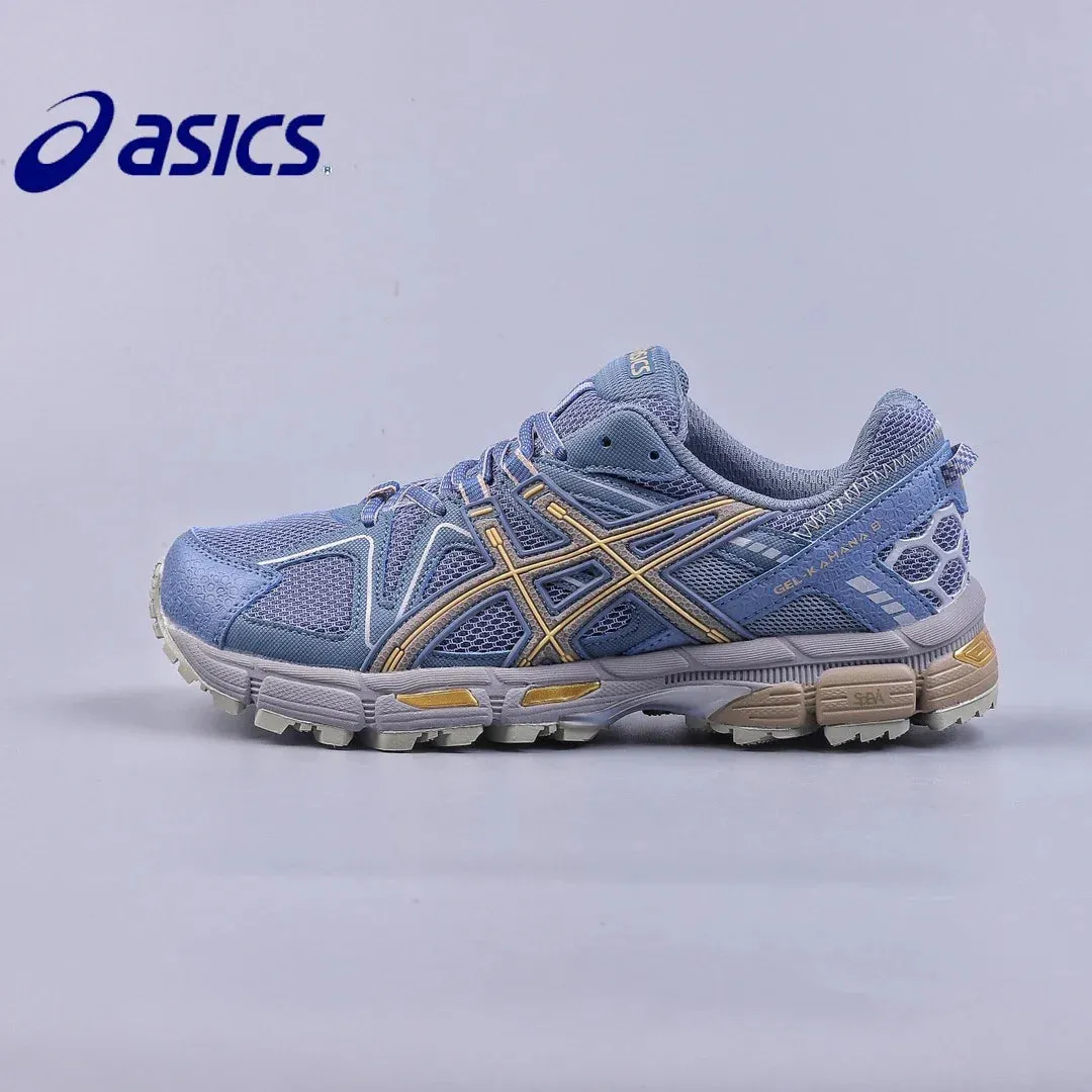 Original Asics GEL Kahana 8 Men Off Road Running Shoes Cushion Stability Aics GEL Kahana8 Running Breathable Sport Sneakers Asics Tow 727 Weightlifting Shoes