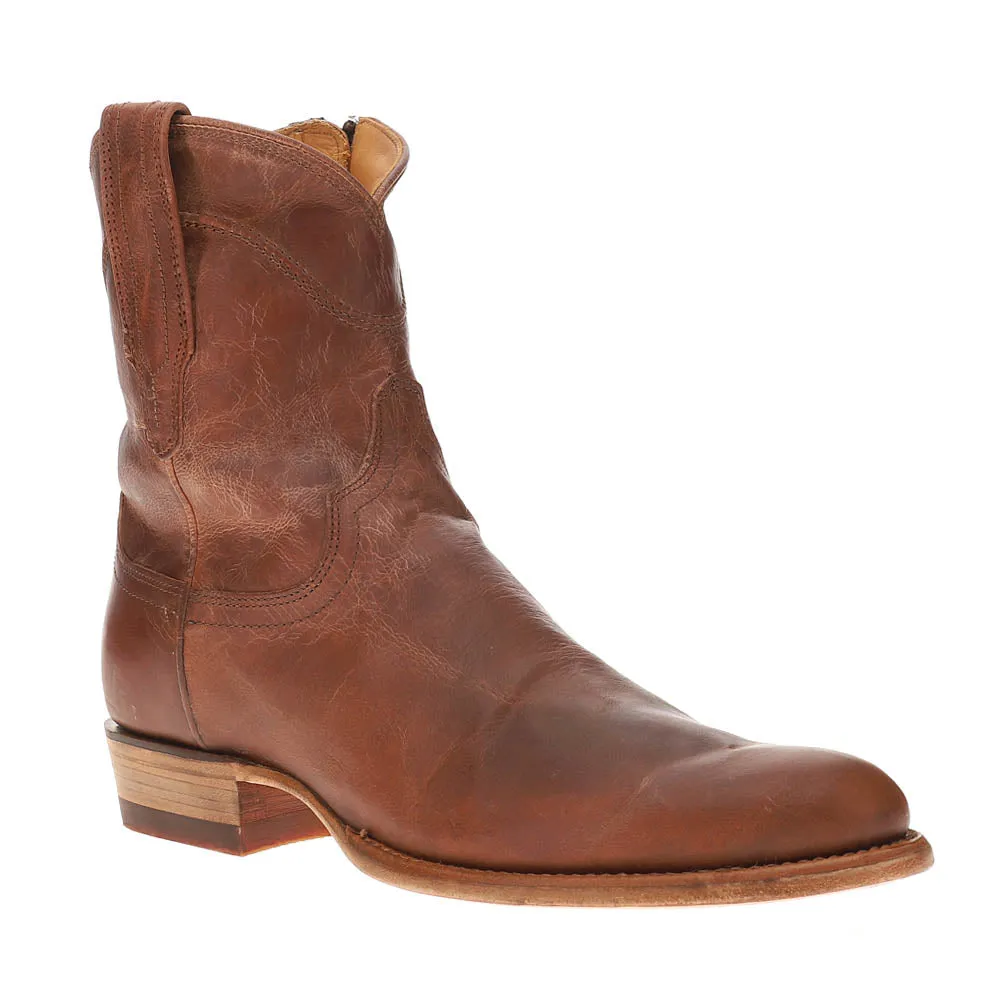 Exotic Cowgirl Boots Dean Round Toe Zippered Cowboy Boots