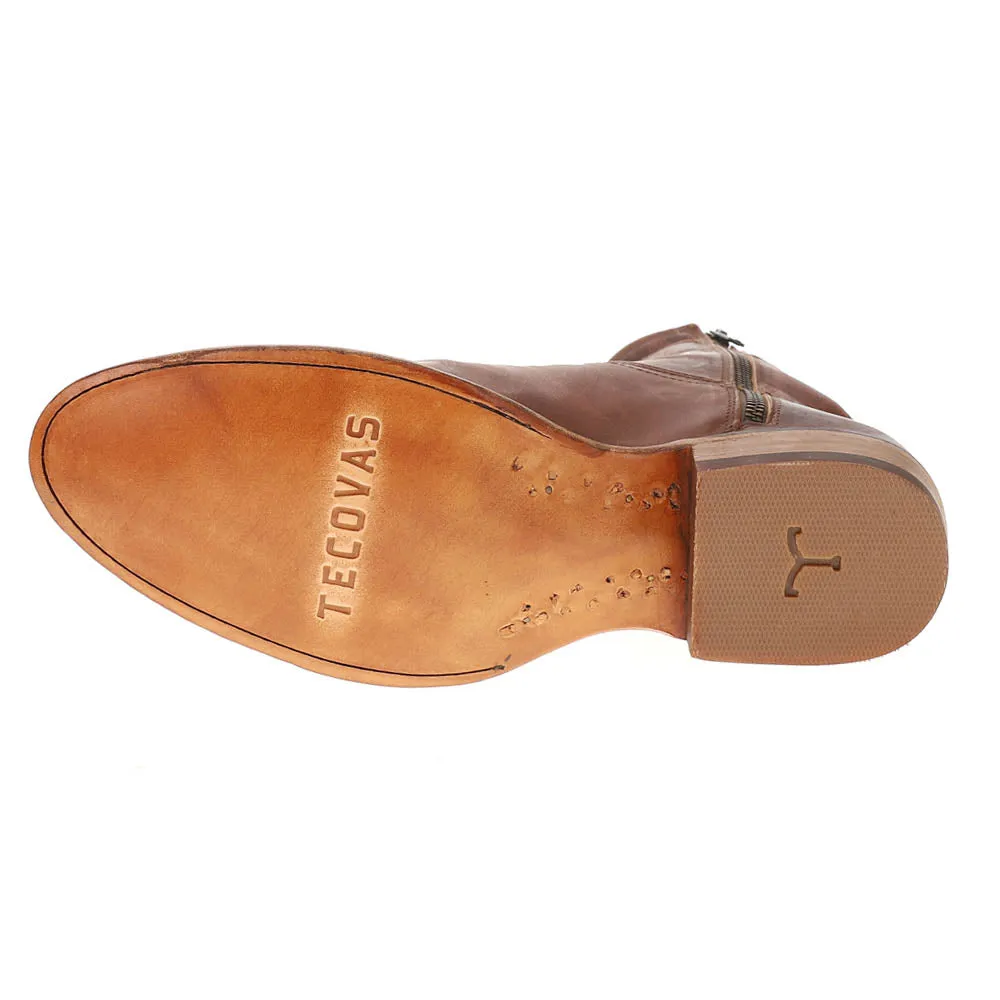 Cheap Knee High Boots Dean Round Toe Zippered Cowboy Boots