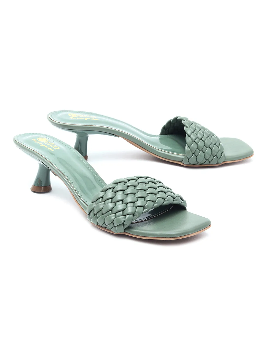 Delco Pencil Heel Casual Slip Ons Flat Shoe Emoji