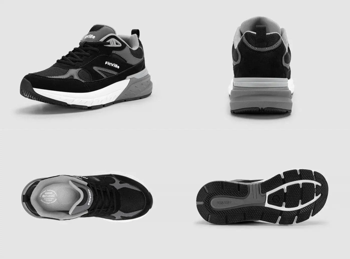 Arizona Shoes FitVille Men's Rebound Neo Walking Shoes V1