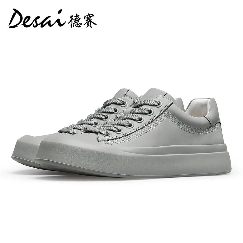 Insoles For Flat Shoes Desai Men's Shoes 2024 Summer New Thin Breathable Flat Board Shoes Sports and Casual Canvas sneakers Little White Shoes for Men DS3071