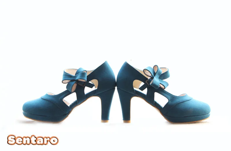 Sentaro GIN. Matte CLA Lolita Heels Shoes Best Slip On Shoes