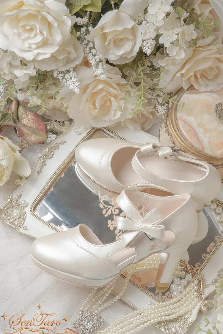 Waterproofing Leather Shoes Sentaro GIN. Matte CLA Lolita Heels Shoes