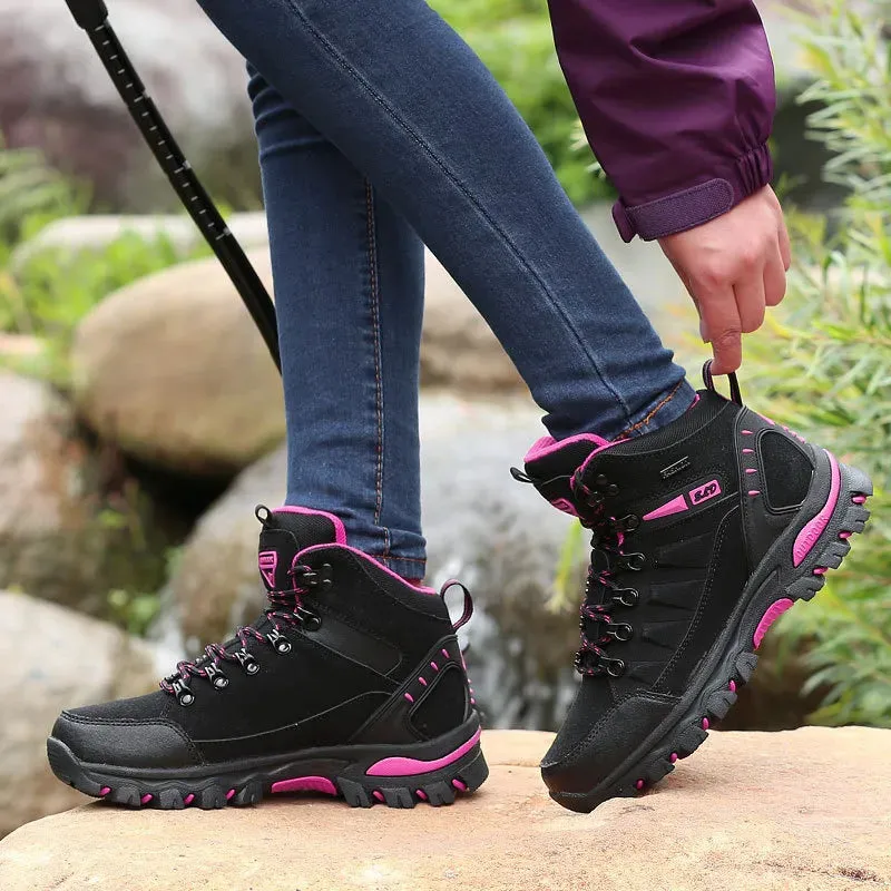 Women Boots Waterproof Winter Shoes Hiking Shoes Women High gang Shoes Non-slip Sneakers Shoes For Adult Work Shoes Mujer Waterproof For Shoes Spray