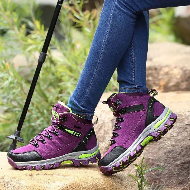 Women Boots Waterproof Winter Shoes Hiking Shoes Women High gang Shoes Non-slip Sneakers Shoes For Adult Work Shoes Mujer Waterproof Socks Vs Waterproof Shoes
