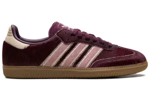 Adidas Two Stripe Shoes Adidas Samba OG "Maroon/Sand Strata/Pony"