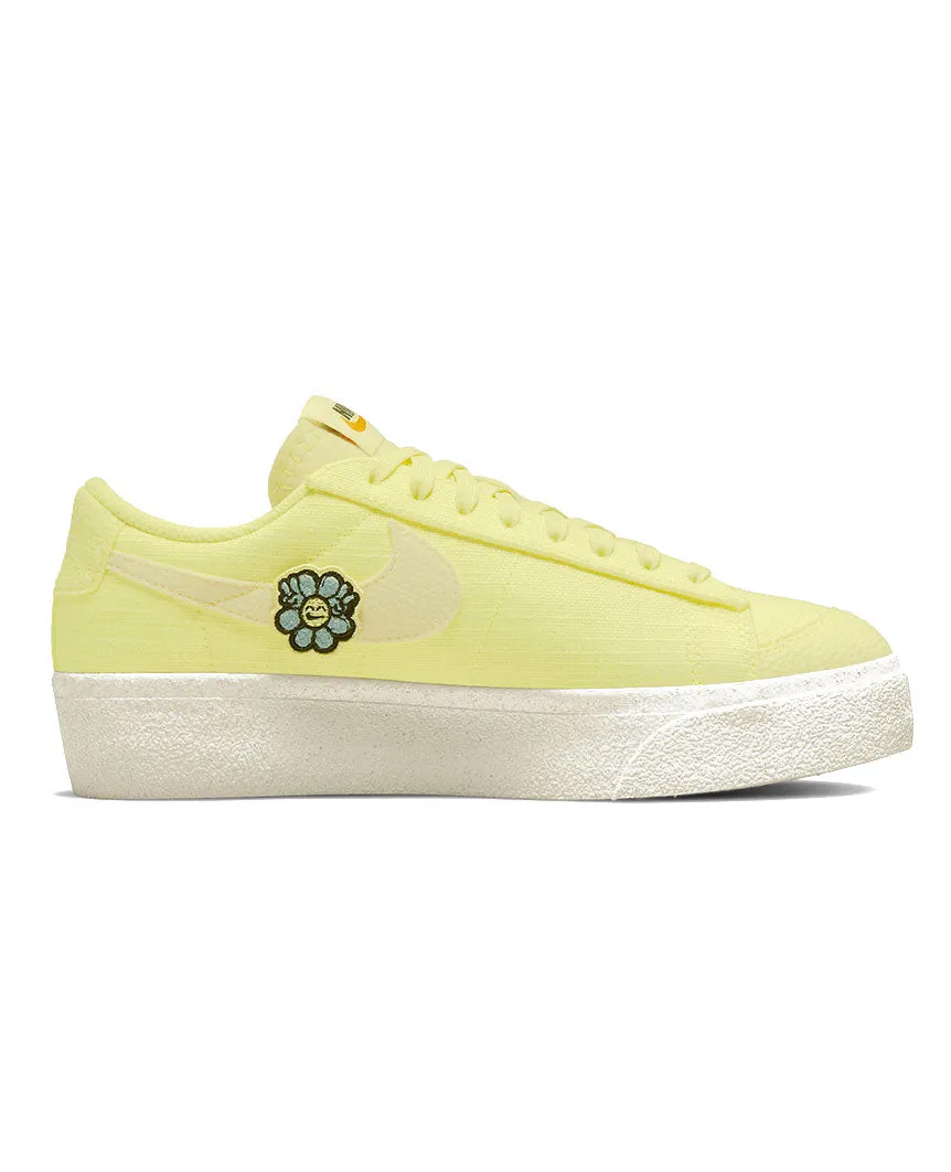 Blazer Low Platform "Air Sprung" Yellow Womens Asics Tennis Shoes Gel Challenger