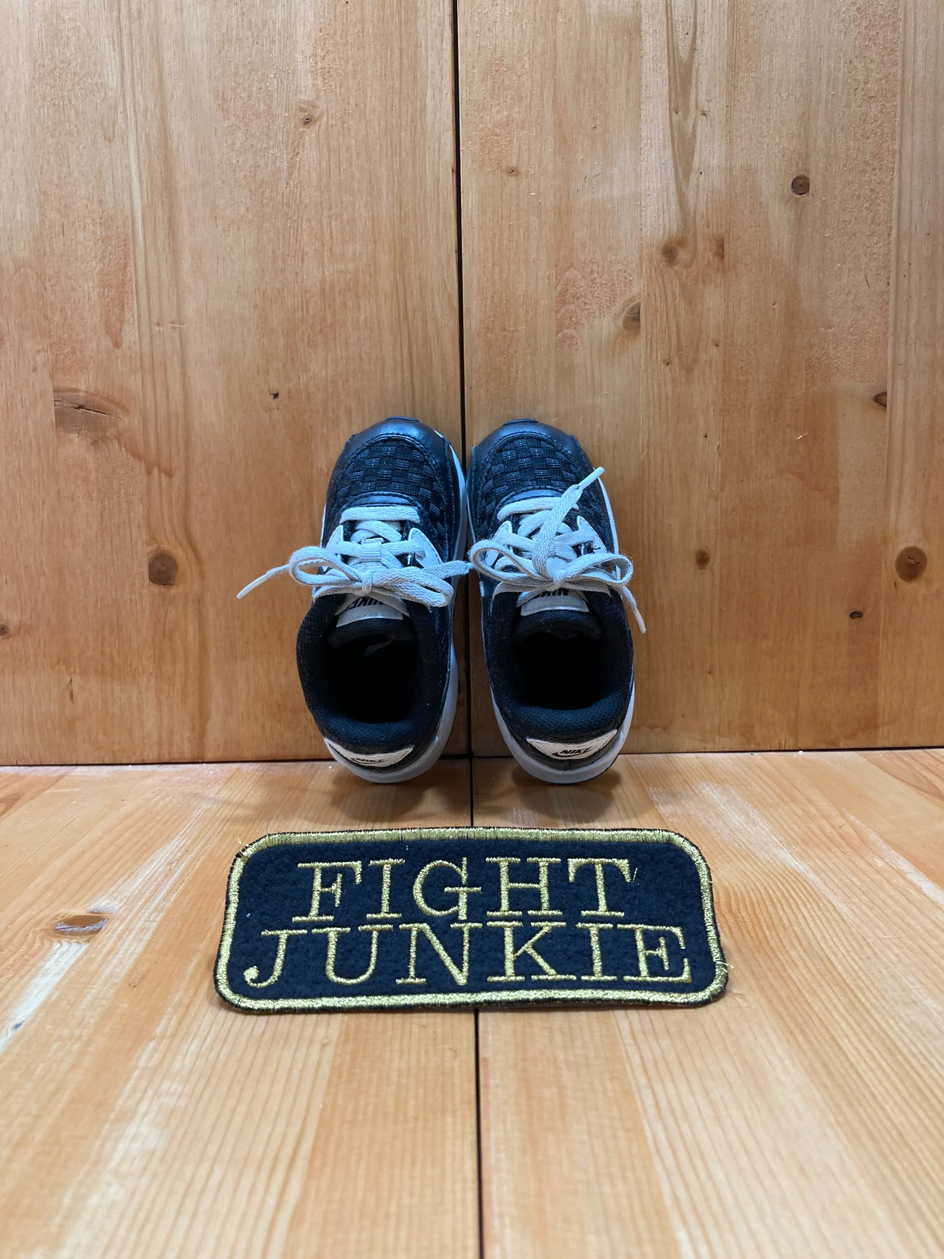 NIKE AIR MAX Toddler Kids Size 8C Leather Fabric Shoes Sneakers Black White 724884-101 Best Asics Motion Control Running Shoes