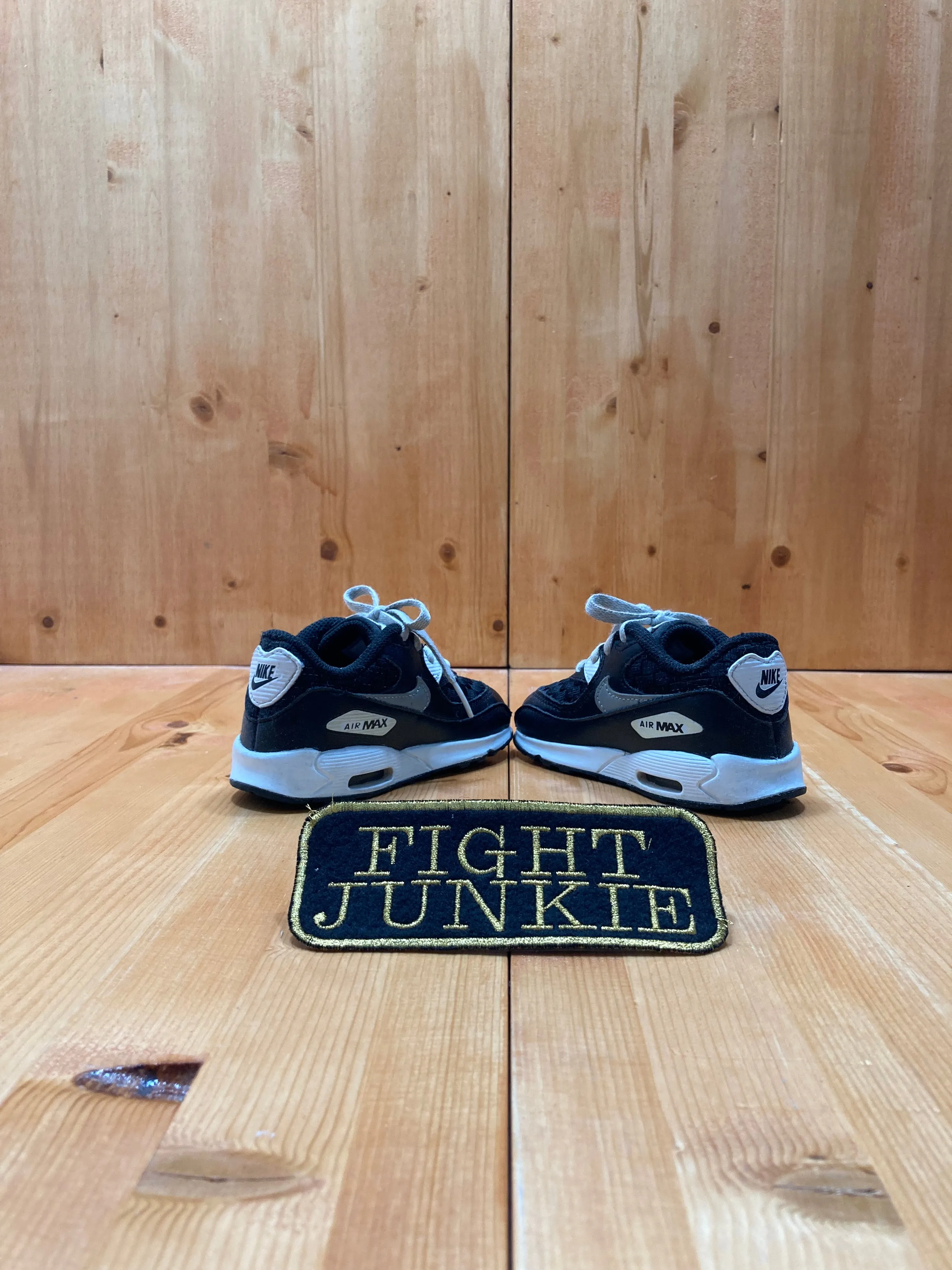 NIKE AIR MAX Toddler Kids Size 8C Leather Fabric Shoes Sneakers Black White 724884-101 Asics Stability Trail Running Shoes