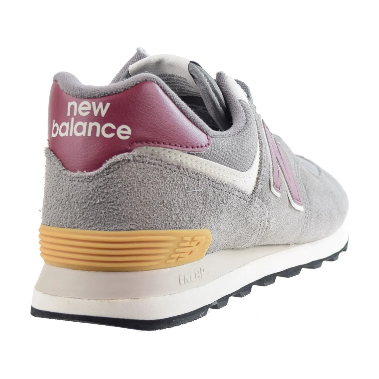 New Balance 574 Men's Shoes Marblehead-Light Burgundy New Balance Yellow And Green