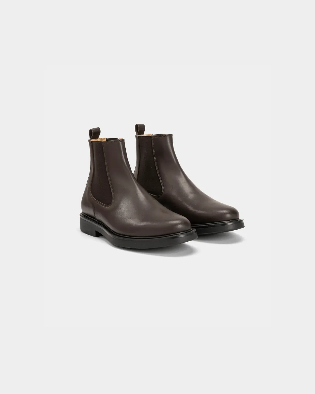 High Heel Boots Men's Vegan Leather Chelsea Boots | Brown