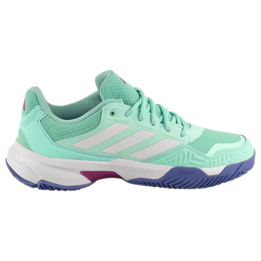 Adidas Dropset Training Shoes adidas Women's CourtJam Control 3 - Semi Flash Aqua/White