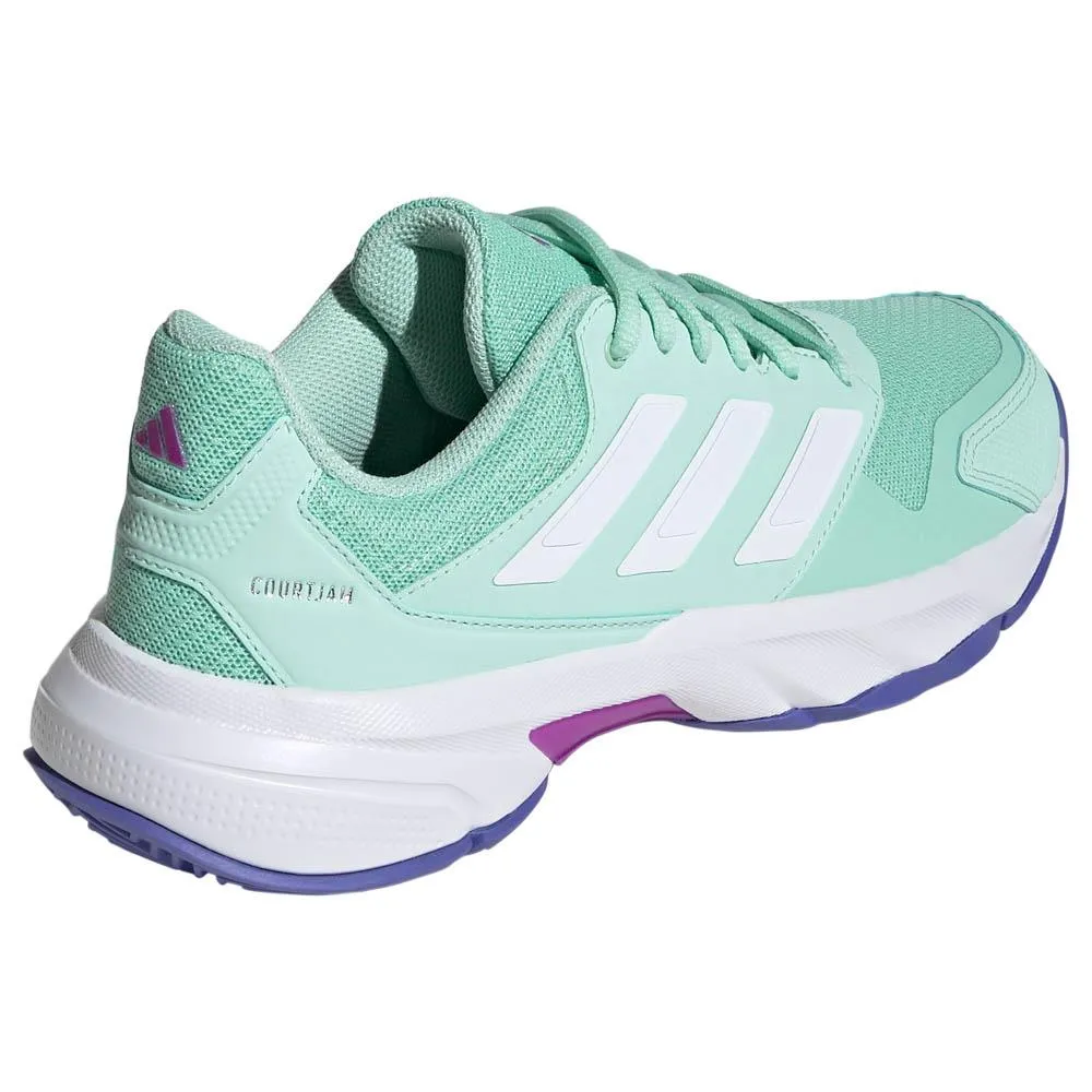 Don Adidas Basketball Shoes adidas Women's CourtJam Control 3 - Semi Flash Aqua/White