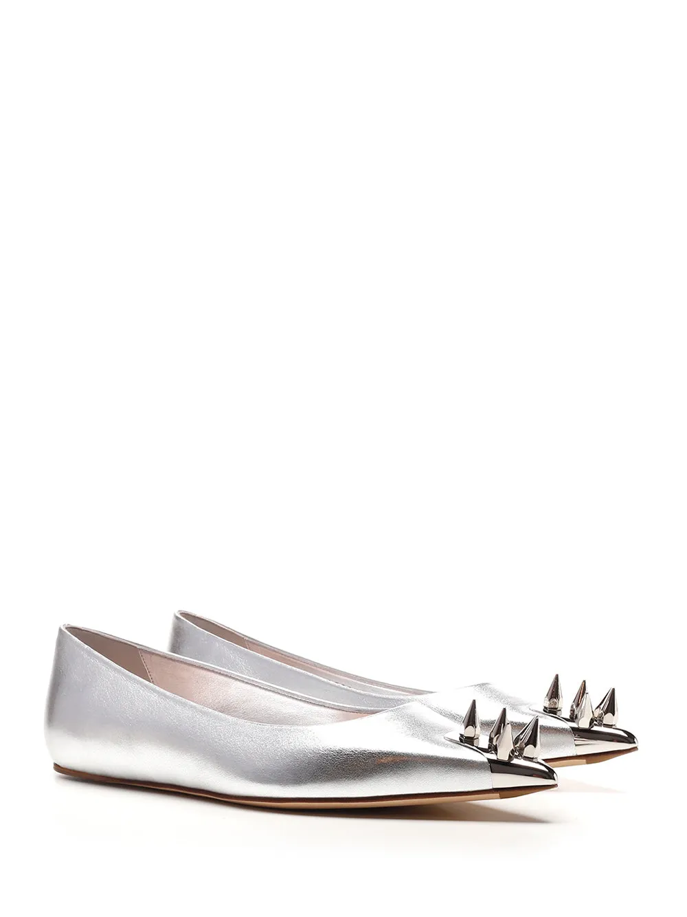 Alexander McQueen Spike Studded Ballerina Flats Darco Flat Shoe