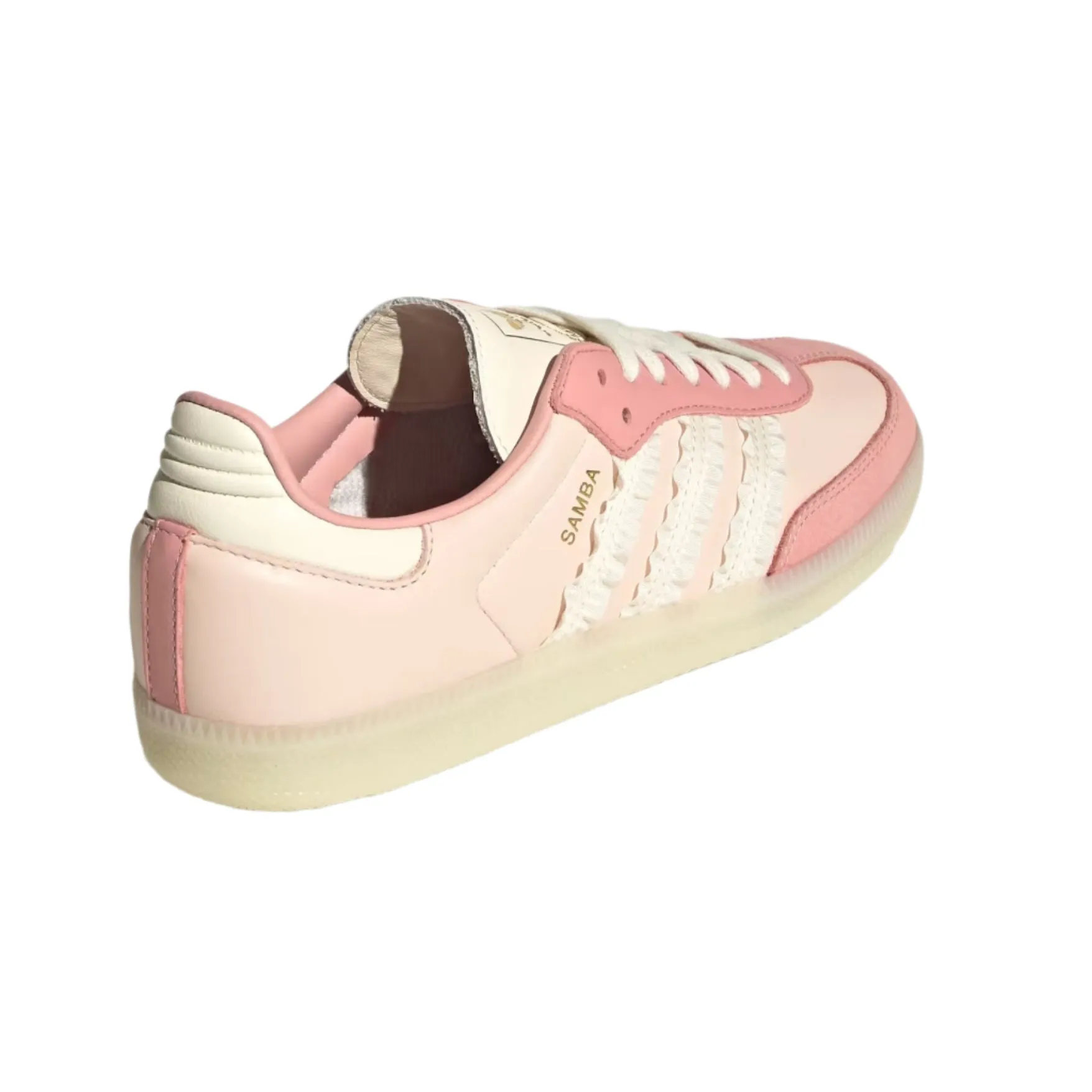 Adidas Samba Women's Ruffle Stripes Pack Wonder Mauve Pink Adidas Crazy 1 Basketball Shoes