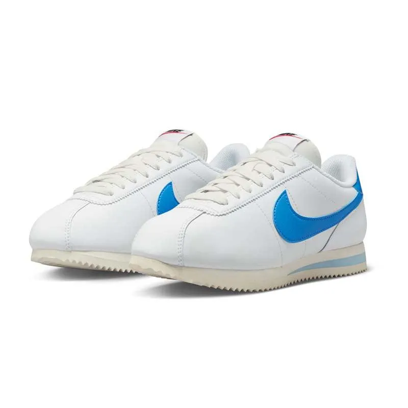 Wmns Cortez 'White University Blue' Asics Shoes Slip Resistant