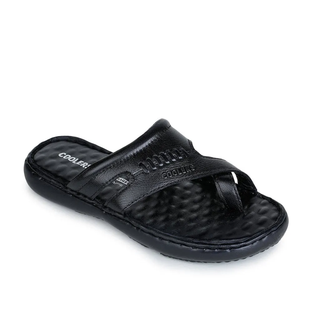 La Toc St Lucia Sandals Coolers Casual Black Toe Ring Slippers For Men MONLIGHT-4 By Liberty