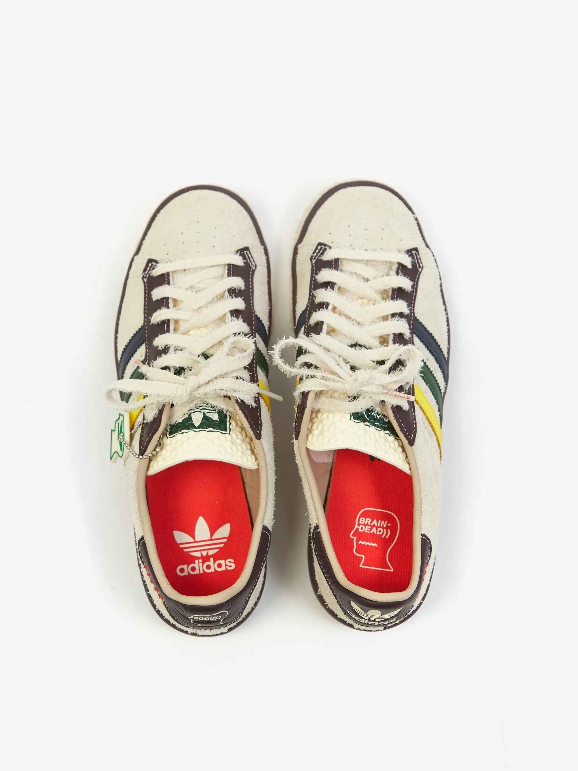 Adidas x Brain Dead Forest Hills - Crew White/Panton/Night Red Adidas Nmd Boost Shoes