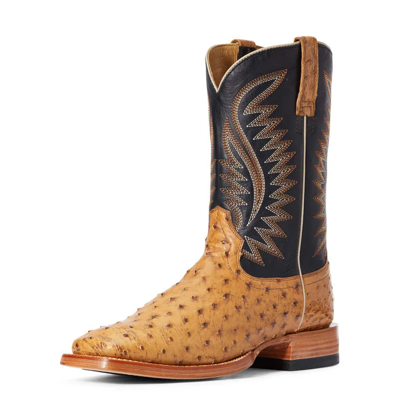 Boots Cabela's Ariat Gallup Tan Full Quill Ostrich Boot
