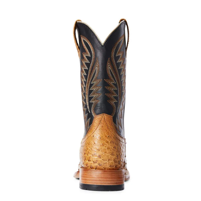 Hiking Boots Near Me Ariat Gallup Tan Full Quill Ostrich Boot