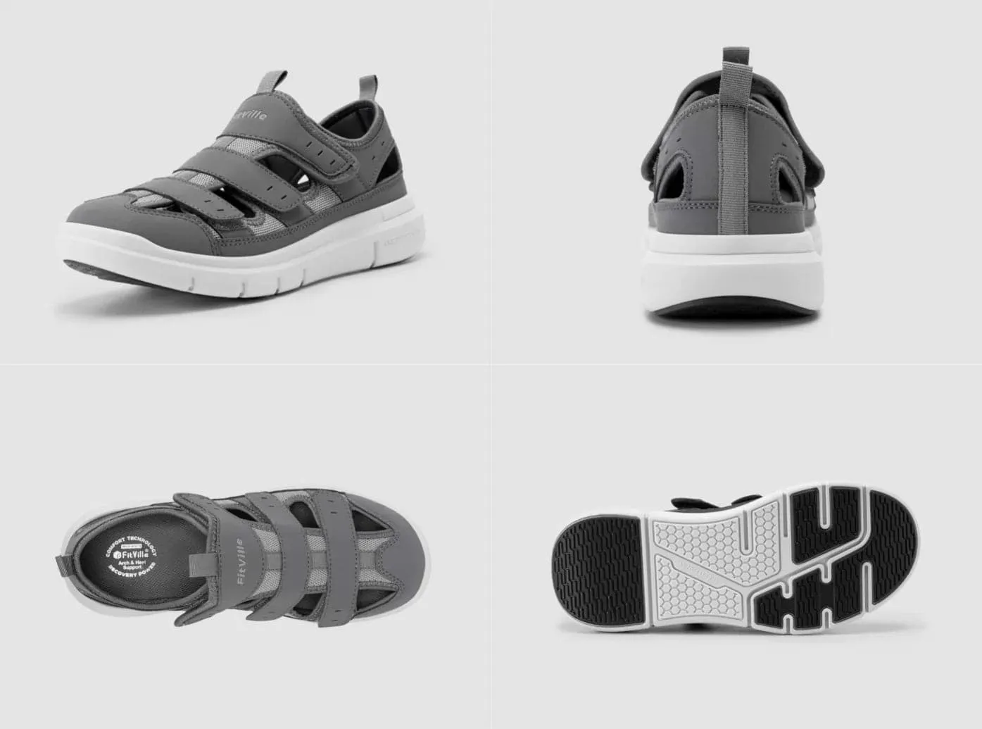 FitVille Men's EasyTop Recovery Sandal V4 Sandals At Nordstrom