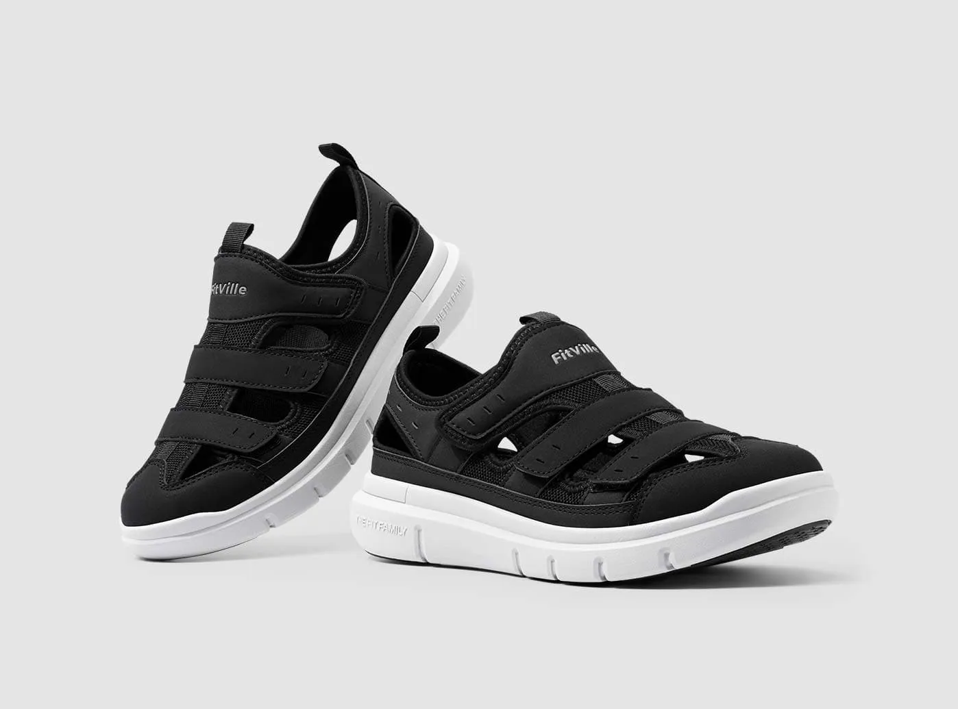 Luna Sandals Seattle FitVille Men's EasyTop Recovery Sandal V4