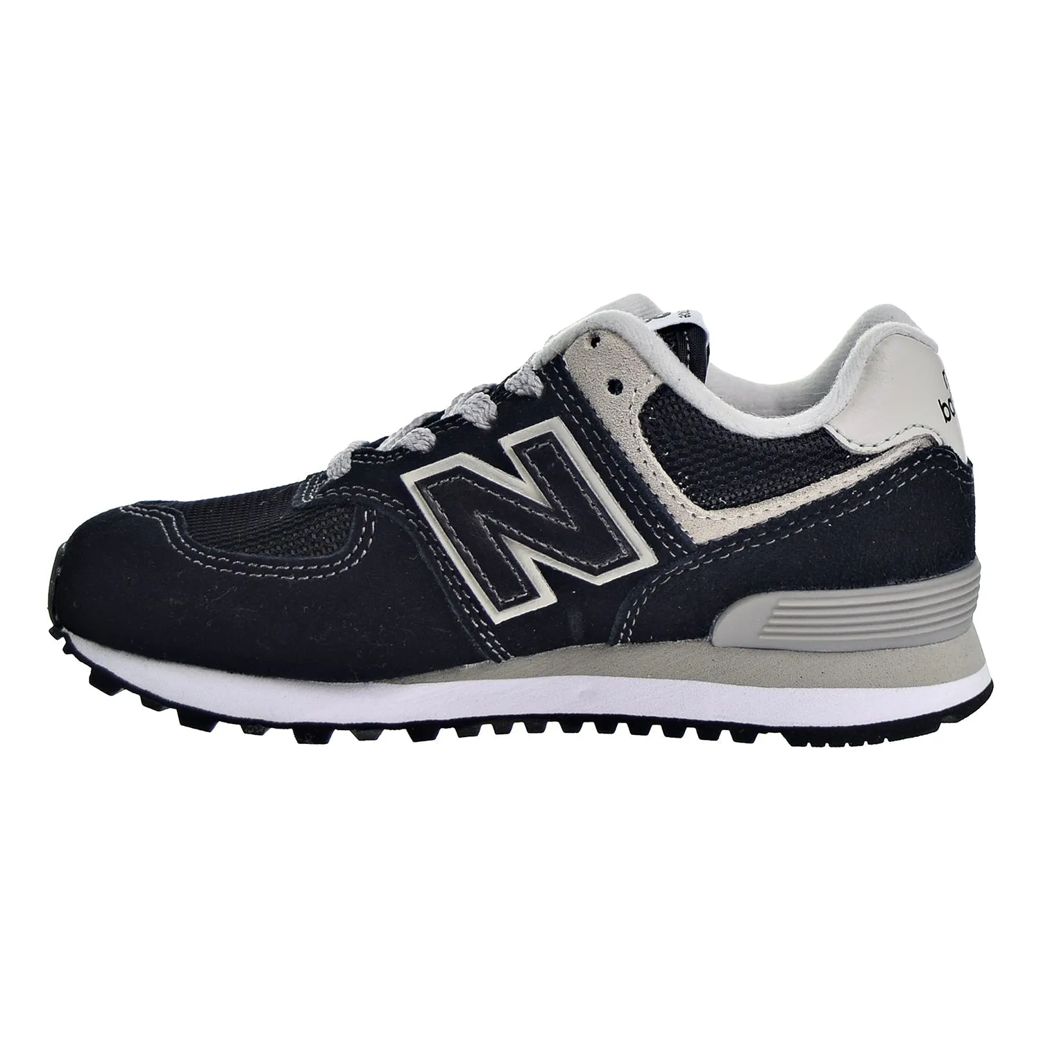 New Balance Womens Chunky Sneakers New Balance 574 Little Kid's Shoes Black/Grey