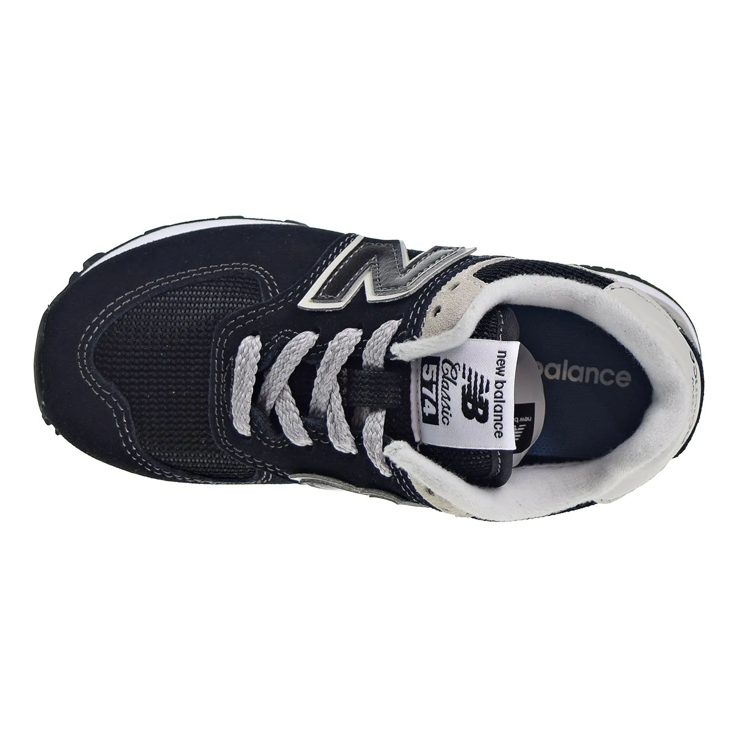 New Balance 574 Little Kid's Shoes Black/Grey New Balance Hightop