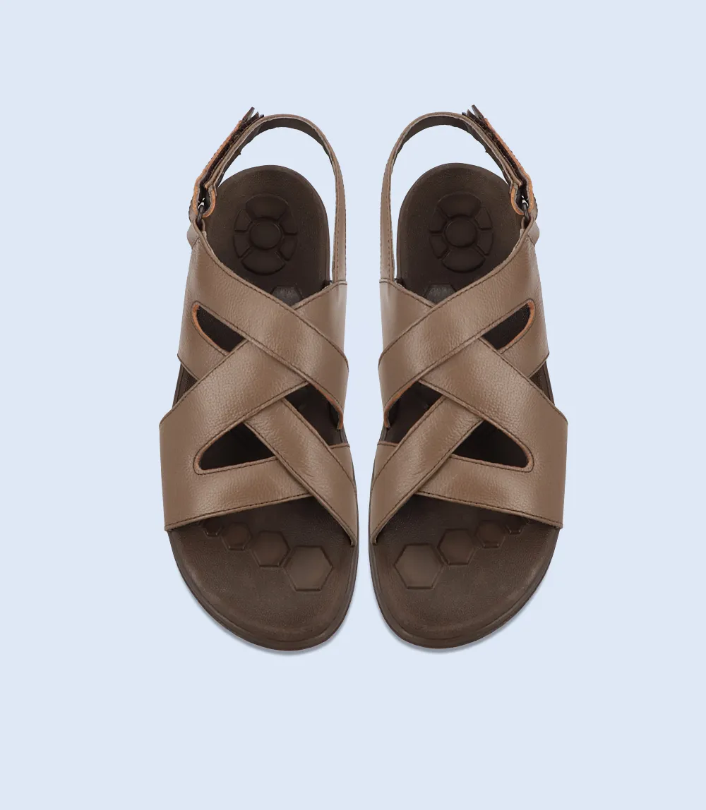 Heel Platform Sandals BM5901-BROWN-Men Sandal