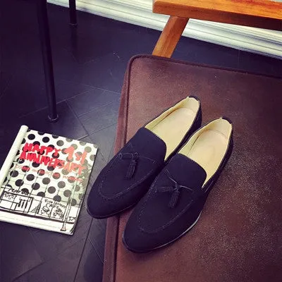 Casual Shoes Oxford Casual Mens Shoes Suede Leather Men Loafers Moccasins Fashion Low Slip On Men Flats Shoes oxfords Shoes EPP126