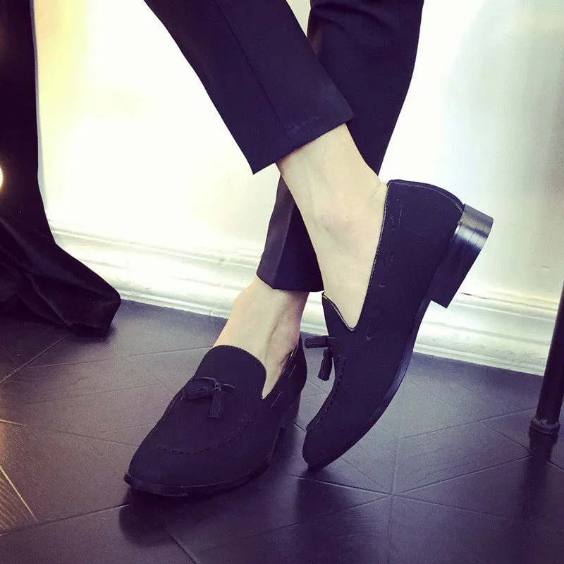 Casual Mens Shoes Suede Leather Men Loafers Moccasins Fashion Low Slip On Men Flats Shoes oxfords Shoes EPP126 In Style Casual Shoes