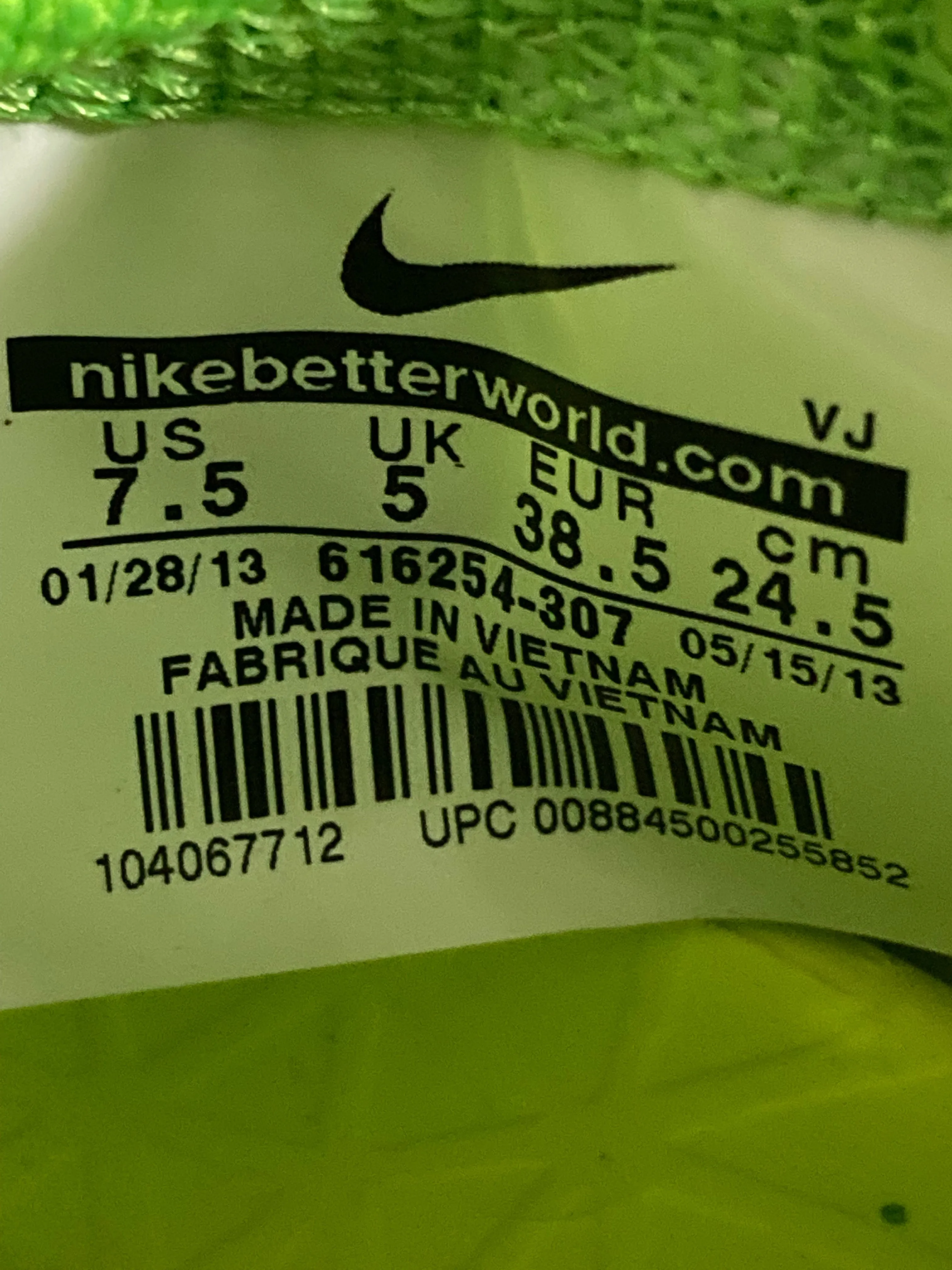 NIKE FREE HYPERFEEL Women's Size 7.5 Trail Running Shoes Sneakers Green & Blue Running Shoes Asics Superblast 2