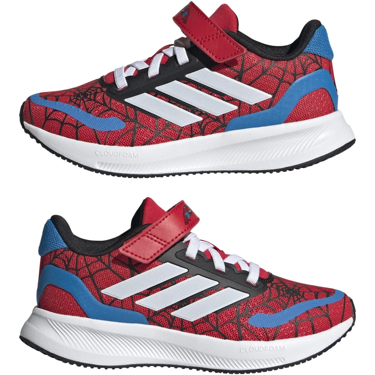 Nebraska Adidas Shoes adidas Originals Pure Ruby/Ftwr White/Bright Blue Runfalcon Spider-Man El C Sneakers