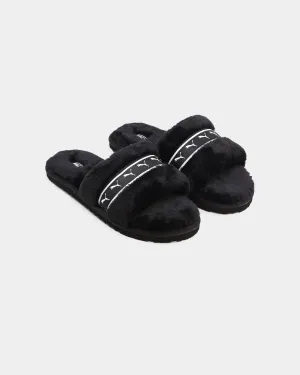Puma Women's Fluff Remix Slides Puma Black Belk Asics Shoes