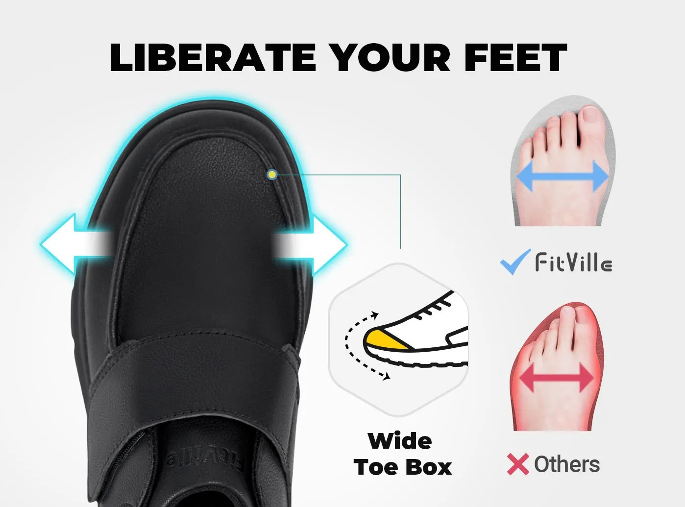 Flat Sole Shoes Benefits FitVille Men's BriskWalk Elite Dress Shoes V2