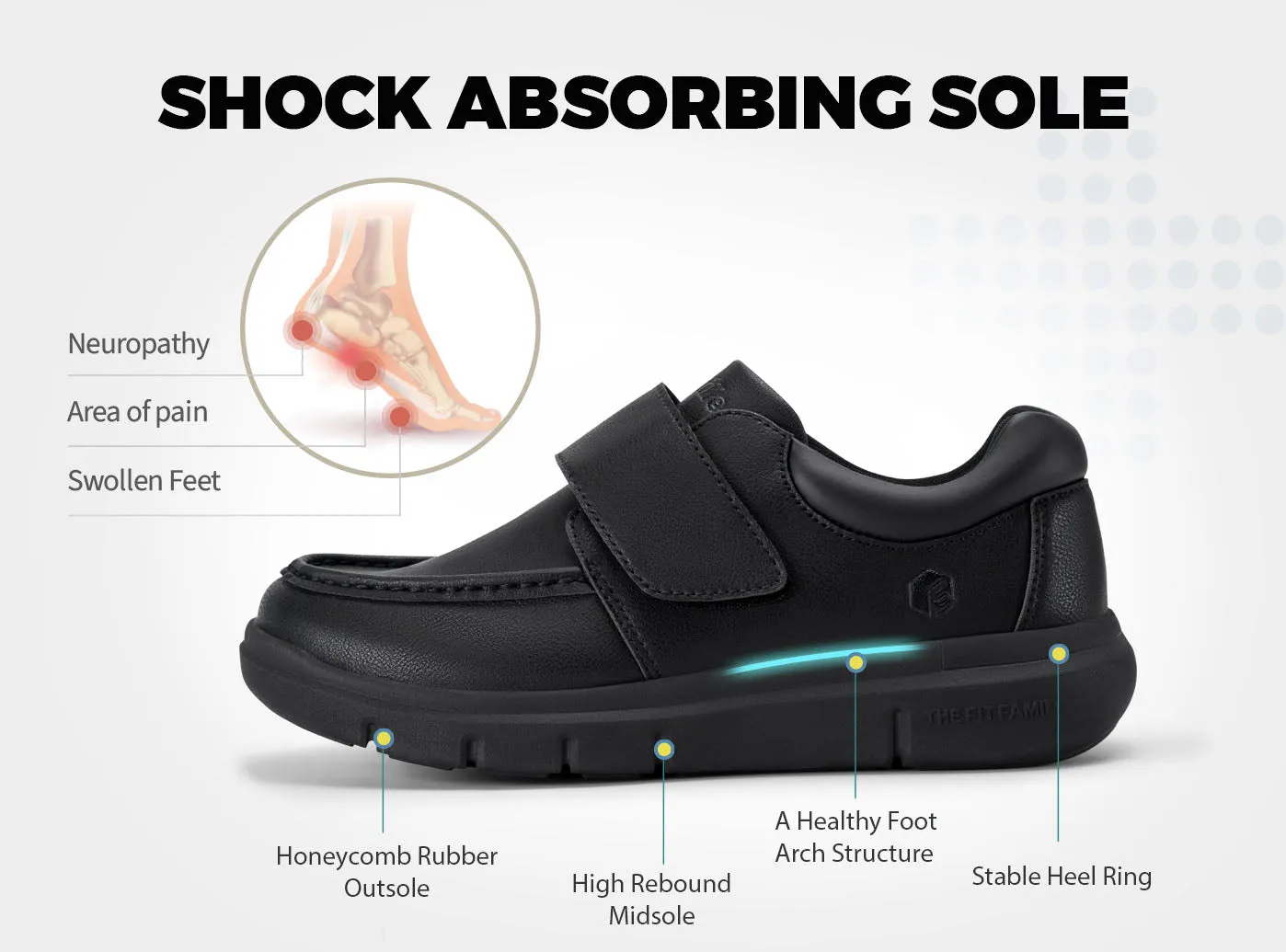 FitVille Men's BriskWalk Elite Dress Shoes V2 Dresses To Wear With Flat Shoes