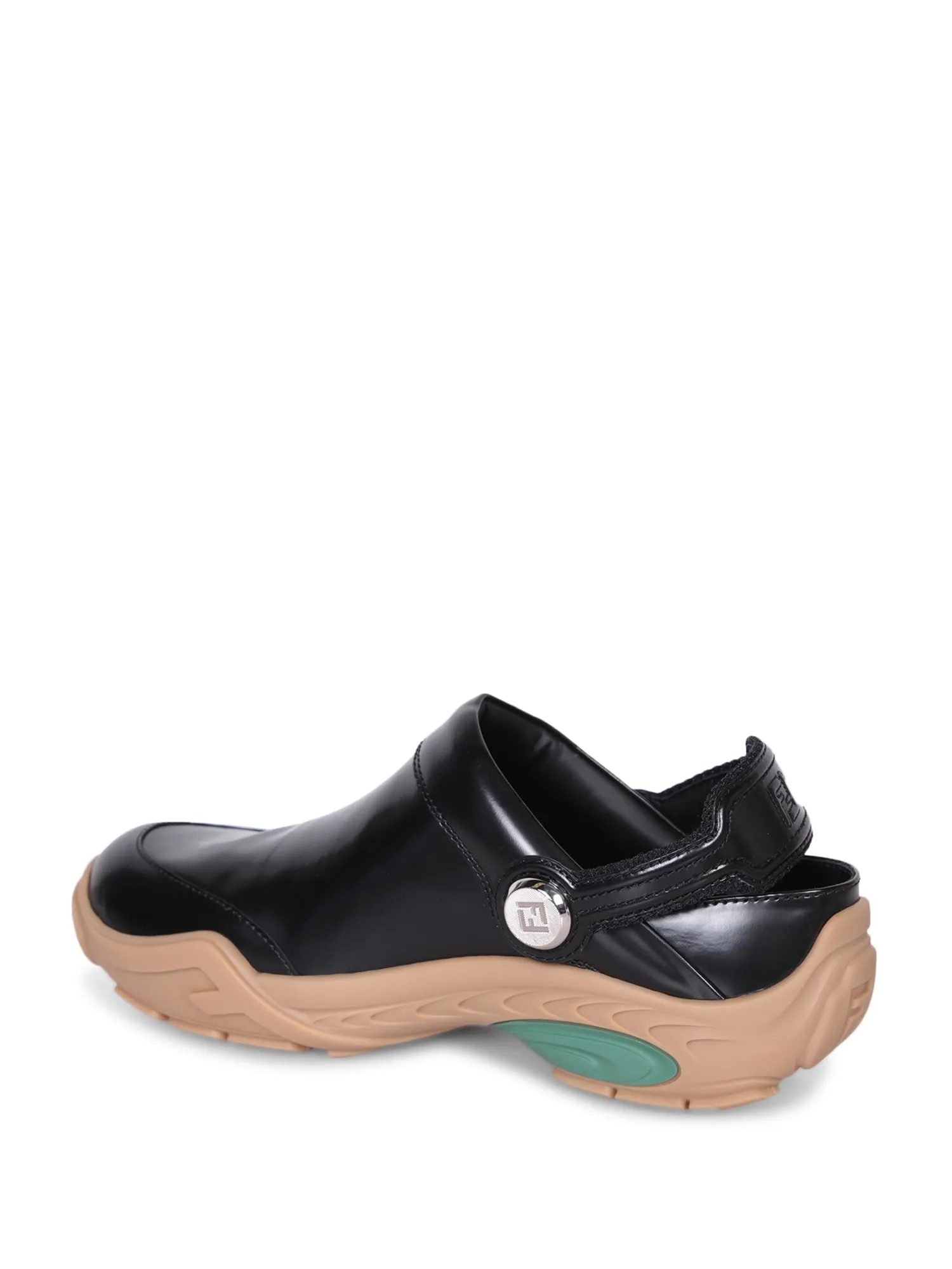 Platform Sandals Foam Show Black Leather Sandals