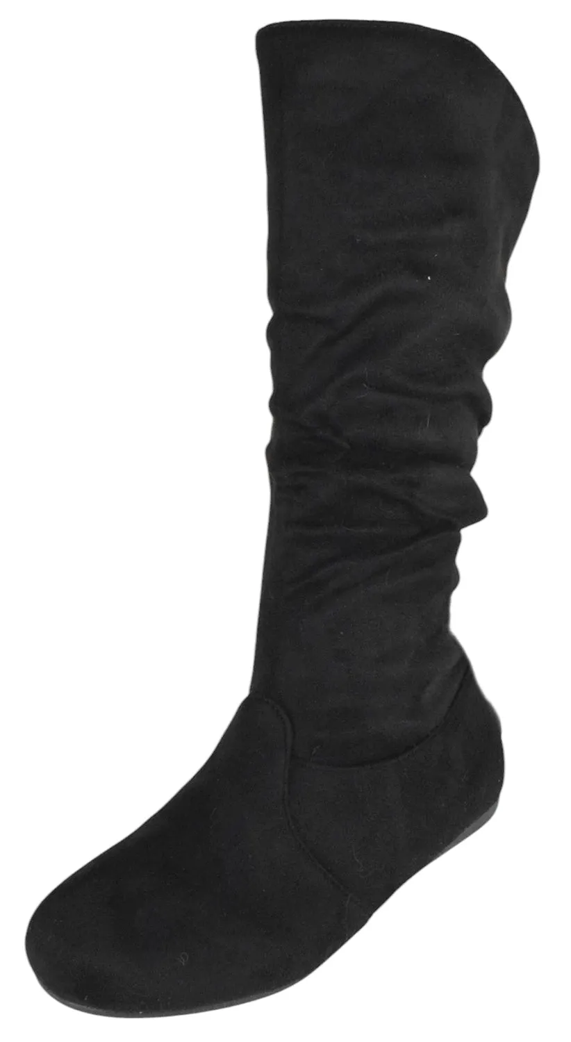 Flats Shoes With Arch Support SELENA-23 Black Suede Forever