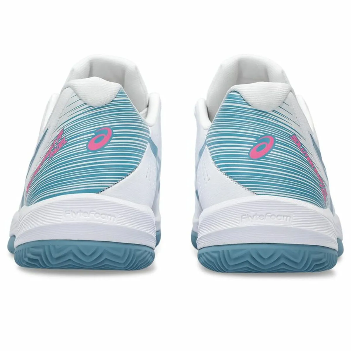 Asics Clay Court Shoes Adult's Padel Trainers Asics Solution Swift Ff Lady White