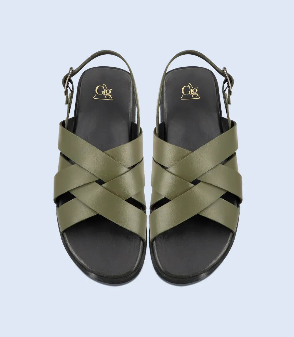 Sandals Toes BM5590-OLIVE-Men Sandal