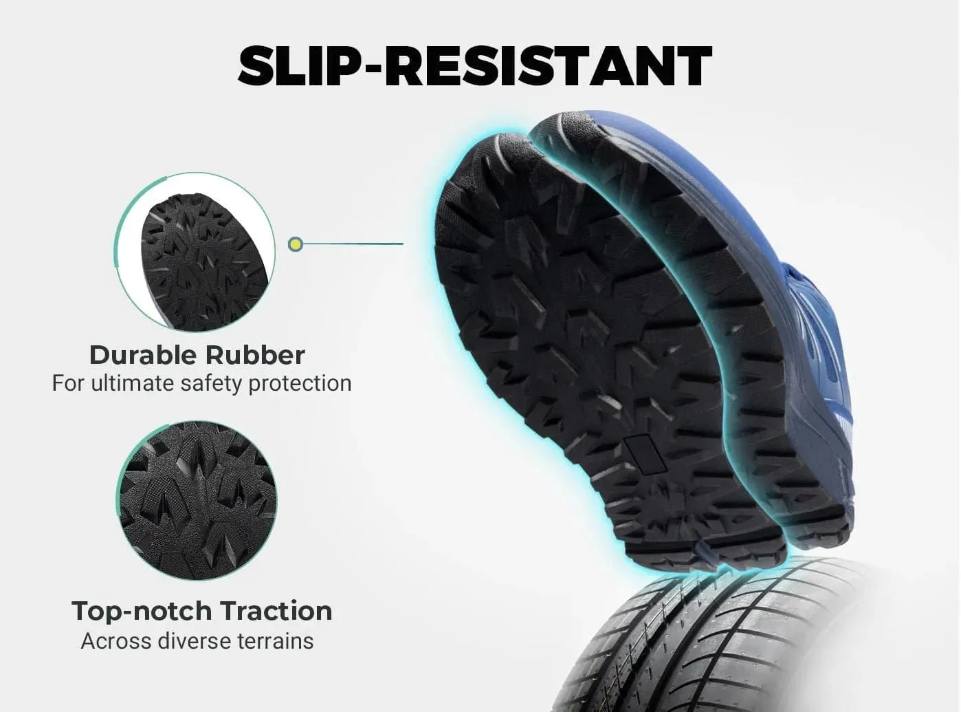 FitVille Men's AllTraction Trail Running Shoes V1 Tan Flats Shoes